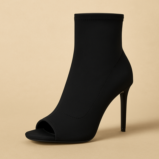 Midnight Peek Peep-Toe Bootie