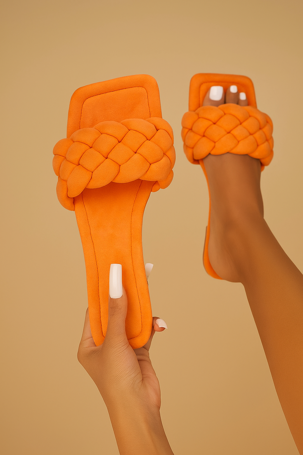 Sunset Vibes Braided Slides