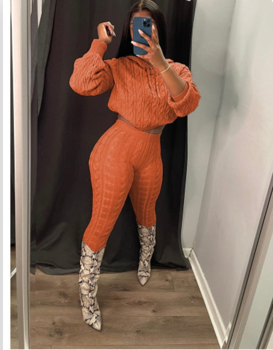 Pumpkin Spice Knit Set
