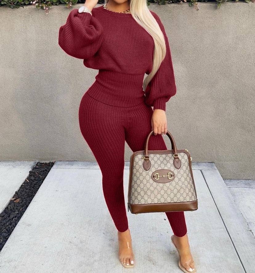 Wine About It Knit Set