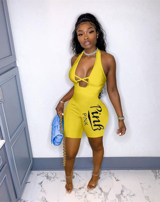 Bold Moves Halter Romper