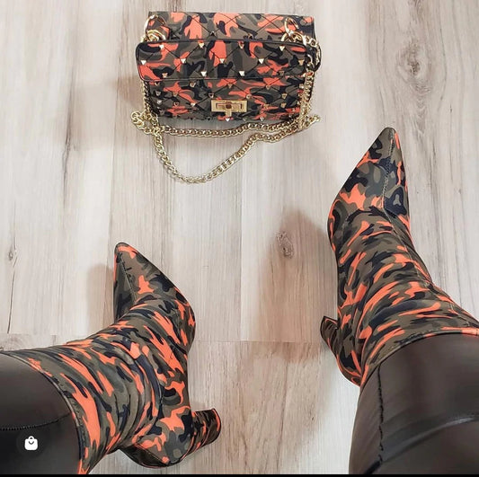 Camo Chic Stiletto Boot