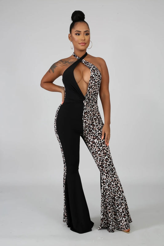 Fierce Fusion Halter Jumpsuit