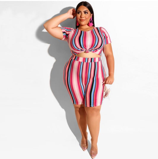 Sunset Stripes Curve Set