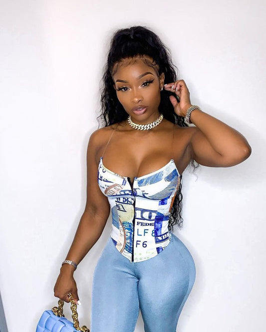 Money Moves Corset Top